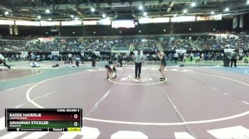 145 lbs Cons. Round 3 - Kadee Haderlie, Canyon Ridge vs Savannah Stickler, Wasatch