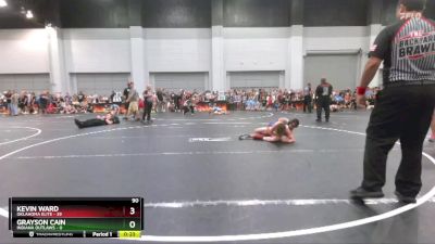 90 lbs Round 1 (10 Team) - Grayson Cain, Indiana Outlaws vs Kevin Ward, Oklahoma Elite