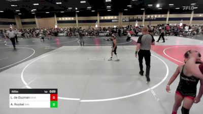 66 lbs Consi Of 4 - Logan De Guzman, Savage House WC vs Asher Ruybal, San Luis Valley WC