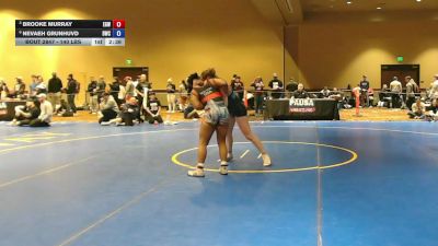140 lbs 5th Place Match - BROOKE MURRAY, Empire Girls Wrestling vs Nevaeh Grunhuvd, Diehard Wrestling Club