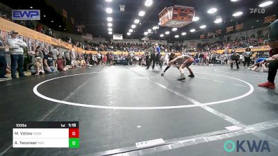 100 lbs Semifinal - Madden Votaw, Husky Wrestling Club vs Alexander Tessneer, Norman Grappling Club