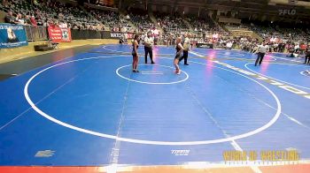 110 lbs Quarterfinal - Caroline Hilton, MTC vs Keylee Harvey, Storm Wrestling Center