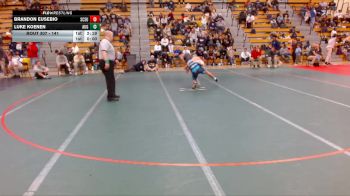 141 lbs Quarterfinal - Luke Koenen, Augustana vs Brandon Eusebio, Saint Cloud State