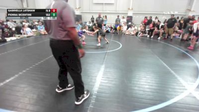 60 lbs Semifinal - Gabriella Latshaw, PA West Black - G vs Fionna McEntire, Valkyrie Girls WC - G