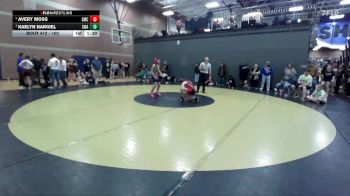 102 lbs Semifinal - Kaelyn Nargiel, Sublime Wrestling Academy vs Avery Moss, Shelley Mat Club