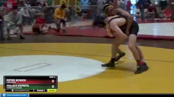 126 lbs Cons. Round 4 - Peter Bowen, Los Gatos vs Malikhi Espritu, Temecula Valley