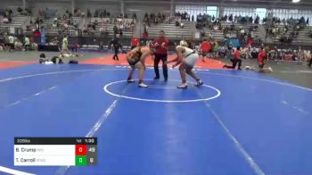 220 lbs Prelims - Bryce Crump, Indiana Outlaws White vs Tyson Carroll, Shore Thing White