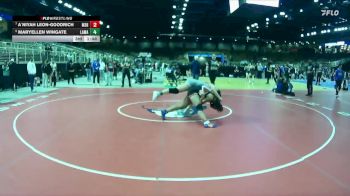 140 lbs Cons. Semi - A`Niyah Leon-Goodrich, Miami Southridge Hs vs Maryellen Wingate, Lake Mary