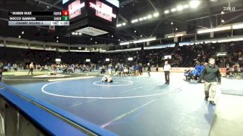 132 lbs Champ. Round 3 - Rocco Gannon, Gonzaga Prep vs Ruben Ruiz, Federal Way