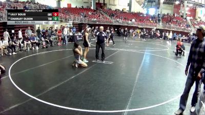101 lbs Cons. Semi - Lilly Solis, Gering Wrestling Club vs Charley Olson, The Best Wrestler