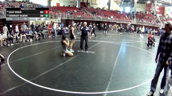 101 lbs Cons. Semi - Lilly Solis, Gering Wrestling Club vs Charley Olson, The Best Wrestler