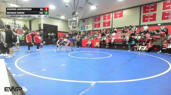 144 lbs Consi Of 16 #1 - Cooper Leatherman, Hilldale vs Bryson Tustin, Poteau