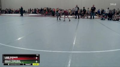 115 lbs Semis (4 Team) - Kegan Maruska, Fosston-Bagley Brawlers vs Lane Domack, Chatfield