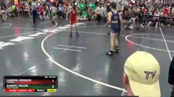 61 lbs Quarterfinal - Gabriel Miller, Teays Valley vs Landon Johnson, London