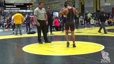 205 lbs Quarterfinal - Brandon Bui, Kastner vs Owen Henderson, Sierra Sabers