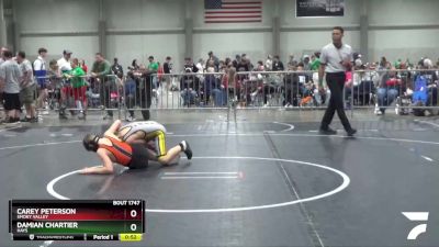 110 lbs Cons. Round 1 - Carey Peterson, Smoky Valley vs Damian Chartier, Hays