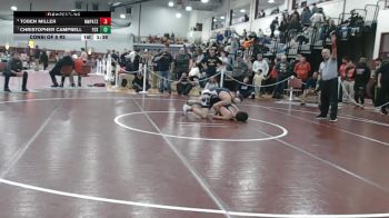 150 lbs Consi Of 8 #2 - Toben Miller, North Middlesex vs Christopher Campbell, Foxborough