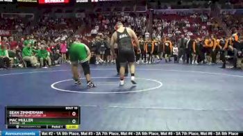 285 lbs Finals (1st & 3rd) - Sean Zimmerman, 4-Sergeant Bluff-Luton vs Mac Muller, 3-Osage