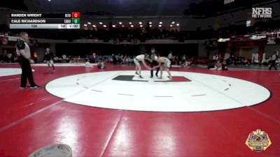 126 lbs Semifinals (8 Team) - Randen Wright, BIXBY vs Cale Richardson, EDMOND NORTH