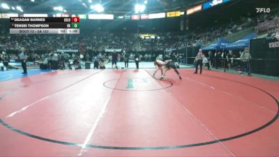 5A 157 lbs Champ. Round 1 - Tensei Thompson, Bishop Kelly vs Deagan Barnes, Columbia