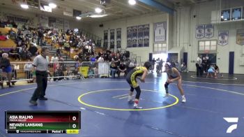 100 lbs Cons. Round 4 - Asia Rialmo, Yucca Valley vs Nevaeh Lansang, Gahr