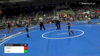 49 lbs Prelims - Jax Gates, Ponca City Wildcat Wrestling vs Damian Diaz, No Nonsense