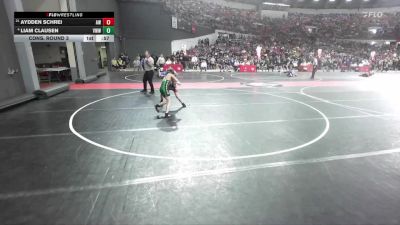 81 lbs Cons. Round 3 - Aydden Schrei, Aviators Wrestling vs Liam Clausen, Osceola