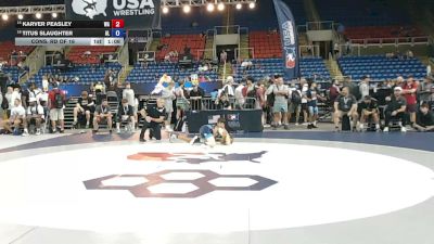 113 lbs Cons. Rd Of 16 - Karver Peasley, Washington vs Titus Slaughter, Alabama