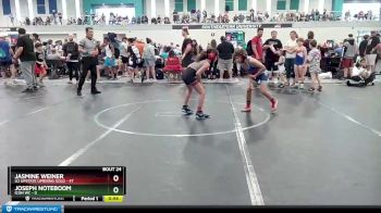 78 lbs Round 6 (8 Team) - Joseph Noteboom, Icon WC vs Jasmine Weiner, U2 Upstate Uprising Gold