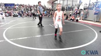 61 lbs Consi Of 8 #2 - Case James, Blaine County Grapplers vs Mateo Sierra, OKC Saints Wrestling