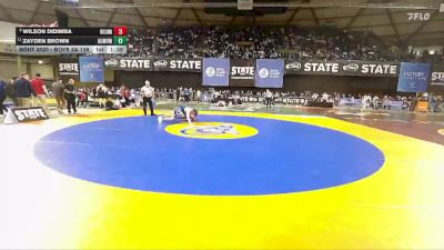 Boys 3A 138 lbs Champ. Round 3 - Zayden Brown, Auburn Mountainview vs Wilson Didimba, Highline