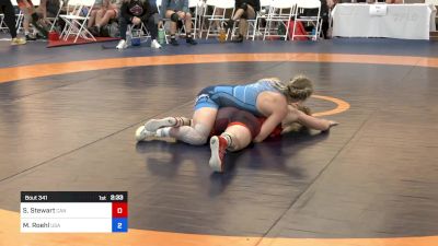 53 kg Semifinal - Samantha Leigh Stewart, CAN vs Mateah Ann Roehl, USA