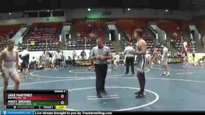 195 lbs Round 5 (6 Team) - Mikey Brooks, Funky Monkeys Green vs Jake Martinez, Bad Bass WC