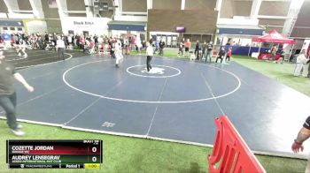 100 lbs Quarterfinal - Audrey Lensegrav, Askeo International Mat Club vs Cozette Jordan, Ravage WC