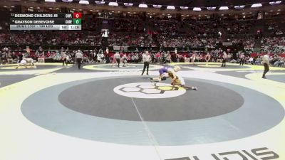 138 lbs Semis - Desmond Childers Jr, Copley vs Grayson Debevoise, Col. DeSales