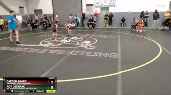 49 lbs Round 2 - Caeden Abafo, Mid Valley Wrestling Club vs Roy Dschaak, Valdez Youth Wrestling Club Inc.