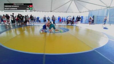 126 lbs Champ. Round 3 - Wyatt Carnrite, Poway vs Preston Schreck, Lab Academy