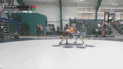 120/HWT Round 1 - Hunter Smith, Mountain Forge vs Brooke Flower, Edinboro Youth Wrestling Club