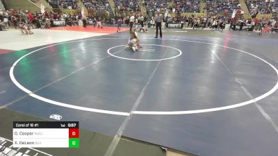 70 lbs Consi Of 16 #1 - Oscar Cooper, Nucla vs Xzaviar DeLeon, Silverbacks