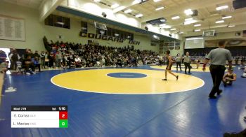 135 lbs Semifinal - Elijah Cortez, Gilroy vs Leo Macias, Kingsburg