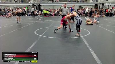 84 lbs Round 1 (4 Team) - Mason Bliss, Mat Warriors vs Lee Delia, Xtreme Team