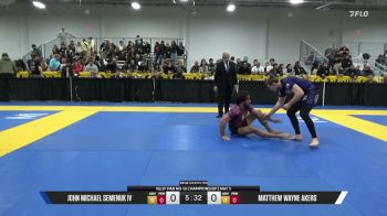 Matthew Wayne Akers vs John Michael Semenuk IV 2026 Pan IBJJF Jiu-Jitsu No-Gi Championship
