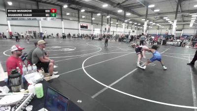 126 lbs Consi Of 4 - Ryker Musgrove, Redskin Wrestling vs Shamaree Hasan, Williams Field