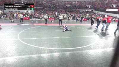 54 lbs Champ. Round 2 - Jackson Nickelatti, West Salem/Bangor vs Miles Barton, Stoughton Vikings Wrestling Club