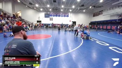 77 lbs Cons. Round 1 - Jackson Layne, Casper Wrestling Club vs Coy Plumb, Douglas WC