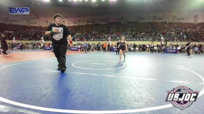 100 lbs Round Of 32 - BlakeLee Smith, Hinton Takedown Club vs Rhiley Coffey, Marlow Outlaws