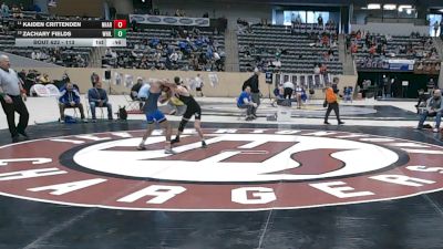 113 lbs Cons. Round 3 - Kaiden Crittenden, North Hardin vs Zachary Fields, Western Hills
