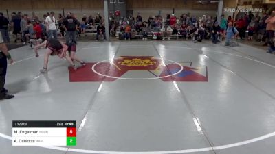 I 128 lbs Quarterfinal - Micah Engelman, Mountain Top vs Athan Dauksza, Manlius