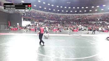 105 lbs Champ. Round 2 - Olivia Recha, Weyauwega-Fremont vs Leigha John, Campbellsport