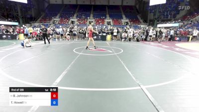 126 lbs Rnd Of 128 - Brock Johnson, KS vs Titus Howell, TX